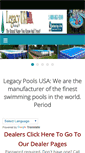 Mobile Screenshot of legacypoolsusa.com